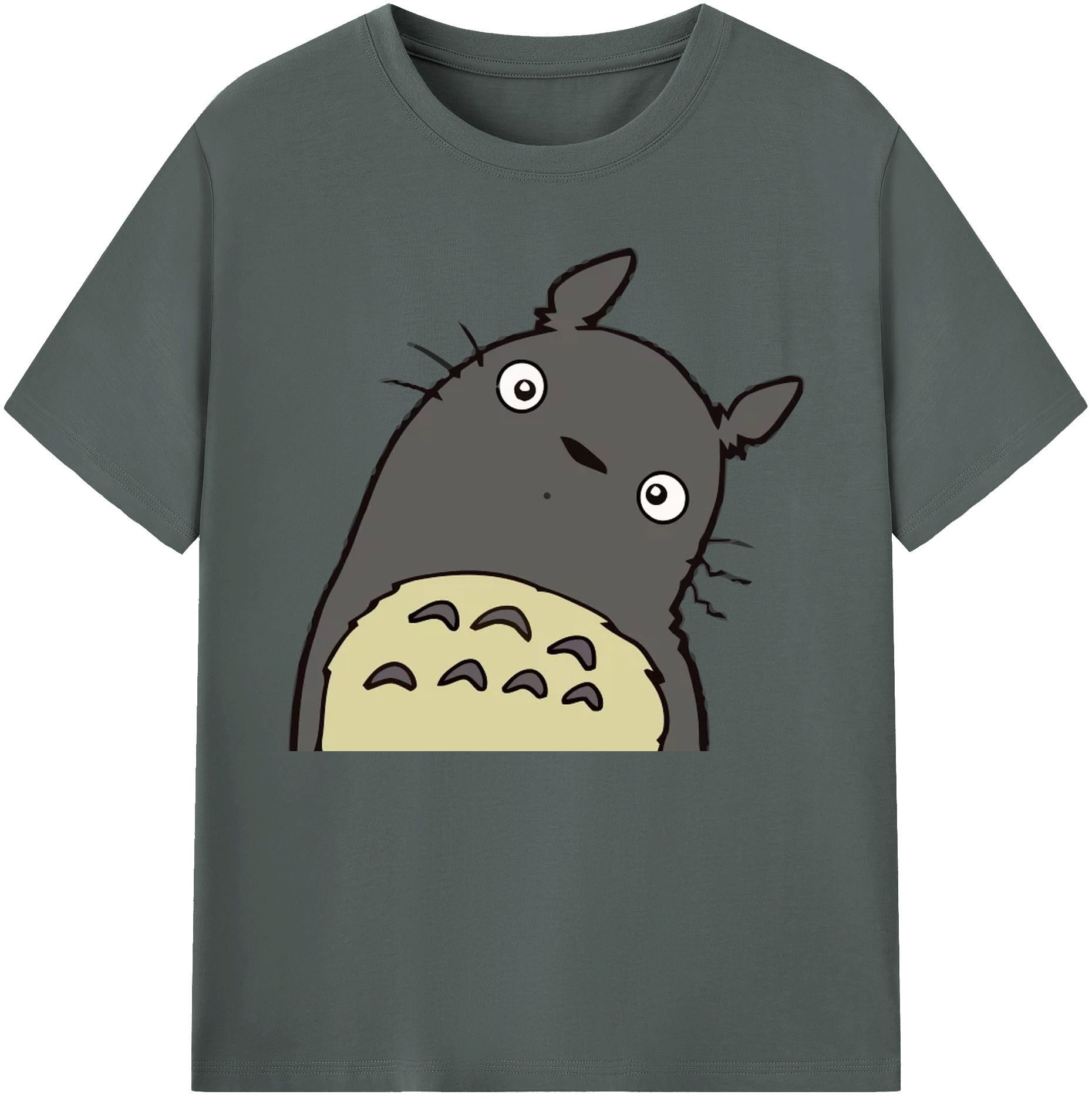 （画像用） となりのトトロ 草壁メイ 草壁サツキ My Neighbor Totoro Satsuki Kusakabe Mei Kusakabe 綿100％ メンズ半袖Tシャツ｜肌触りやわらか＆通気性